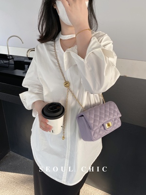 链条包车缝线小包小香风