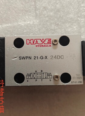 HAWE电磁阀SWPN 21-D/G-X 24DC-HA G D 液压手动换向阀