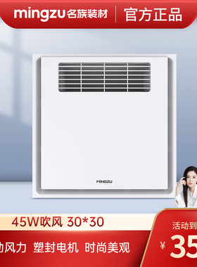 名族官方旗舰店厨房吹风凉霸集成吊顶嵌入式风机 F1001