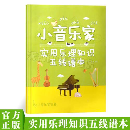 正版书籍 小音乐家——实用乐理知识五线谱本