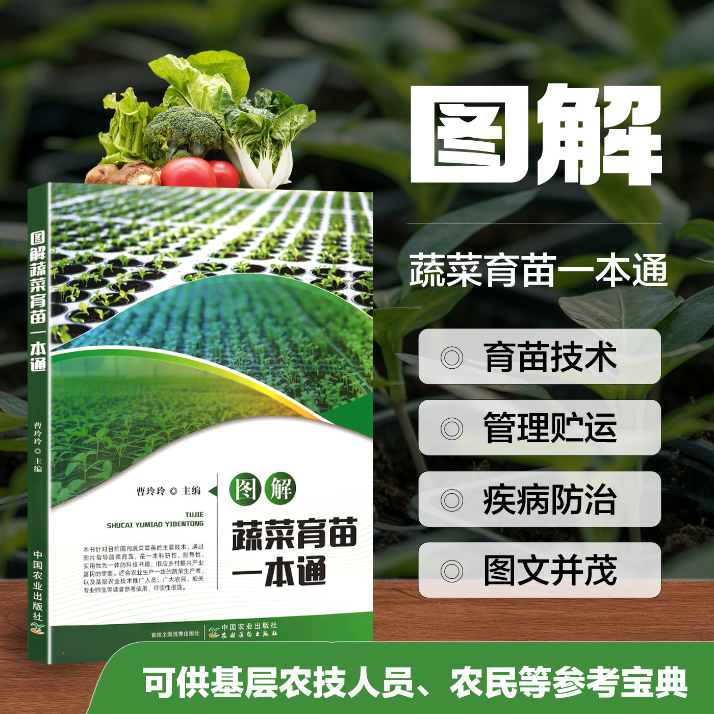 正版 图解蔬菜育苗一本通 曹玲玲 著 蔬菜育苗技术发展沿革 育苗前准备 瓜果类蔬菜育苗技术 叶菜类蔬菜育苗技术 病虫害防治技术