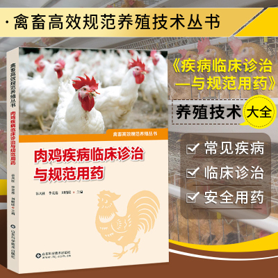 肉鸡疾病临床诊治与规范用药  畜牧养殖类书籍 鸡病诊疗鸡病用药法 鸡病临床典型症状和剖检典型病变 畜牧养殖的基本条件与知识