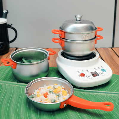 304食用级迷你厨房儿童做饭小厨具真实版宝宝可吃煮锅过家家玩具