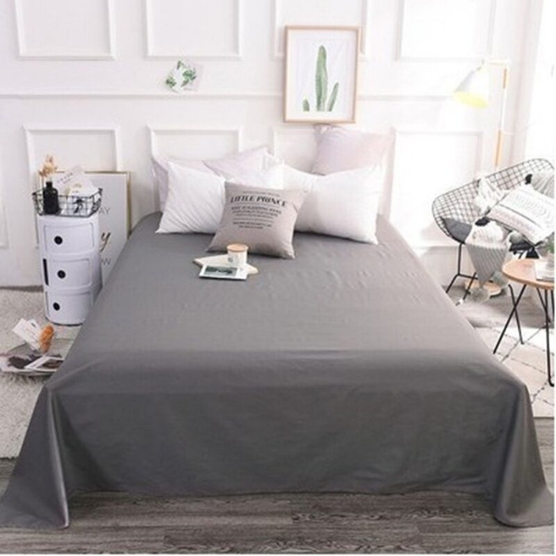 定做褥子套纯白宾馆酒店美容床床单被套床上用品纯色被单被罩1.2m