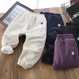 男孩外穿三防棉裤 加厚一条过冬儿童2024新款 子冬季 男童三层夹棉裤