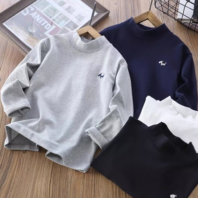 弹力好男童女童秋冬季打底衫