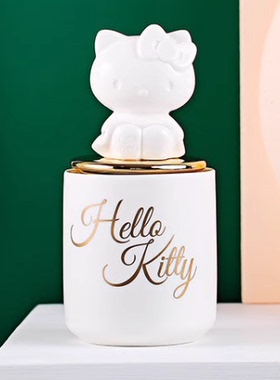 Hello Kitty陶瓷杯香薰蜡烛 高端家用客厅装饰摆件情人节生日礼物