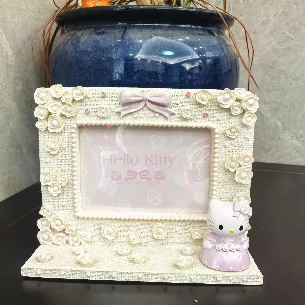 婚礼喜庆结婚相框 三丽鸥hello kitty猫KT珍珠树脂相框送礼工艺品