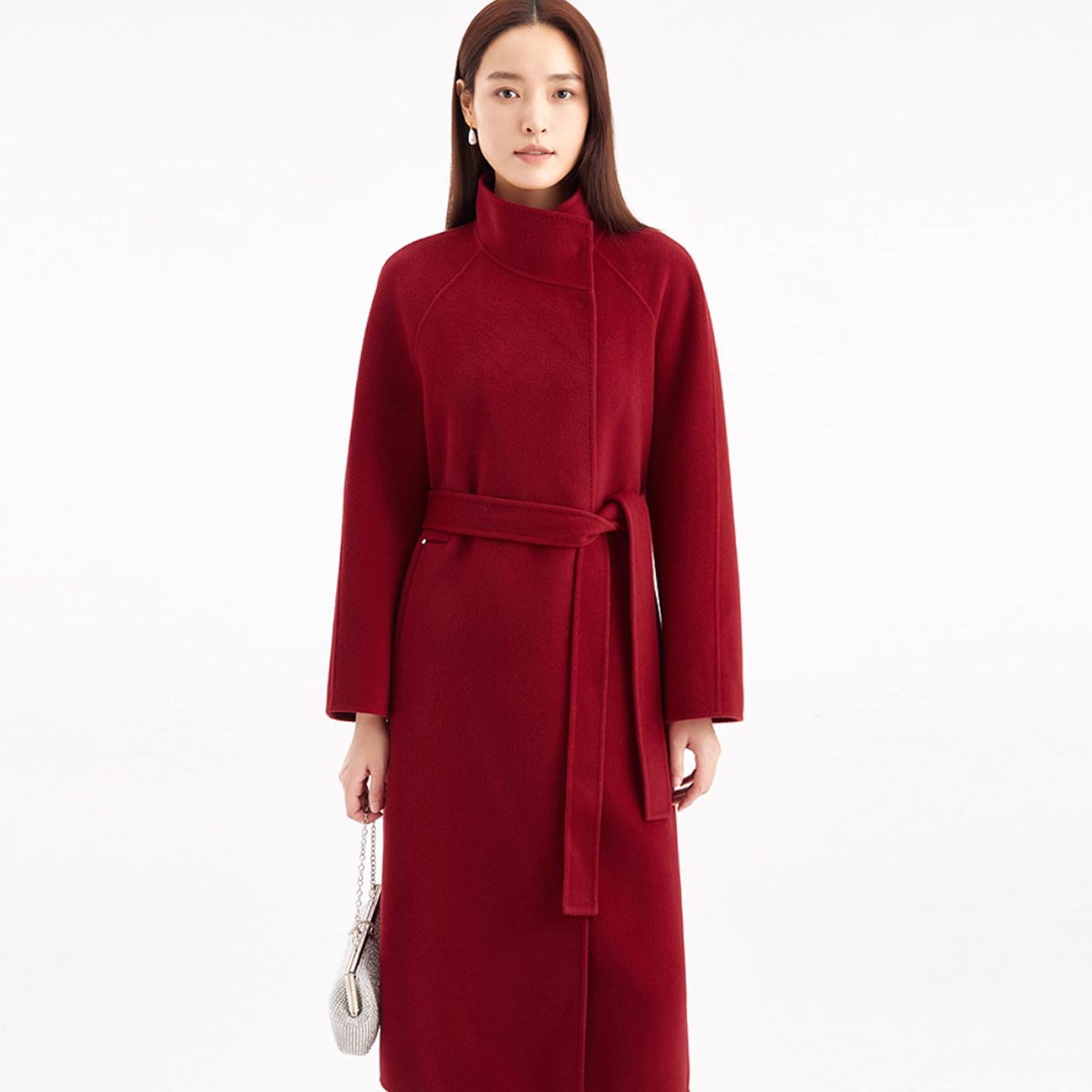 【明星同款】珂莱帝迩双面呢大衣