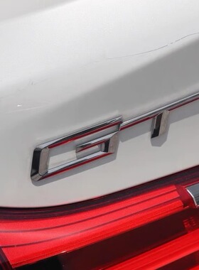 适用于宝马GT标5系3系gt车尾标330i535i320i535i字母车贴黑色车标