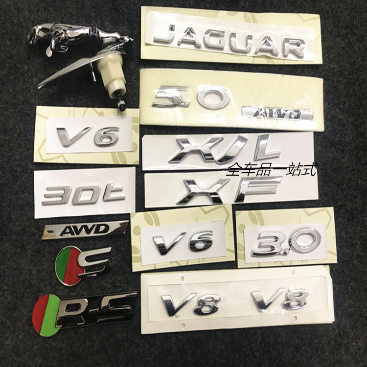 ½Ý±ª XJL XF XE V6 3.0 V8 5.0 jaguar³µ±ê ×ÖĸÅÅÁ¿±ê ºó±ê ²à±ê