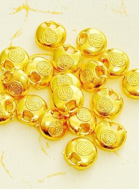 迷你实心合金福坨摆件开业乔迁小礼品聚宝盆配件相框手工装饰品