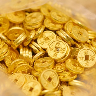 合金铜钱岁岁平安金钱币发财树挂件桌面相框摆件手工diy配件