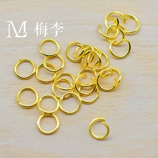 合金开口圈项链手链耳环收尾连接圈手工diy饰品配件O圈连接环