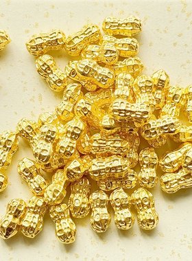 迷你实心花生合金摆件开业乔迁小礼品聚宝盆配件diy手工装饰品