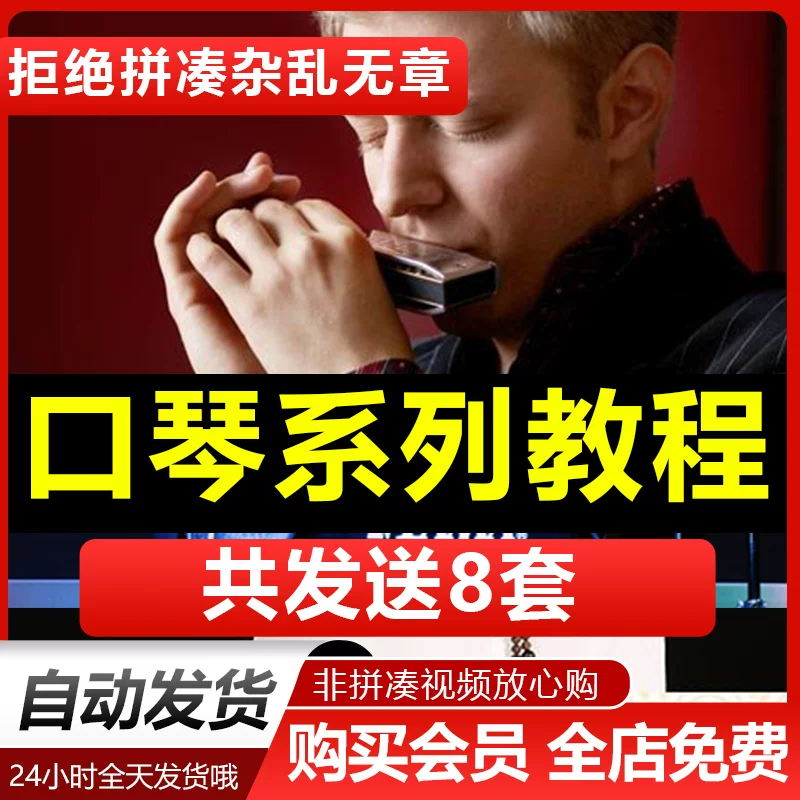 2025口琴自学视频教程入门到精通高阶十孔24孔高清启蒙儿童课程