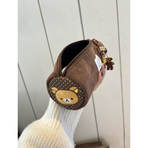 新款原创轻松熊圆筒笔袋大容量