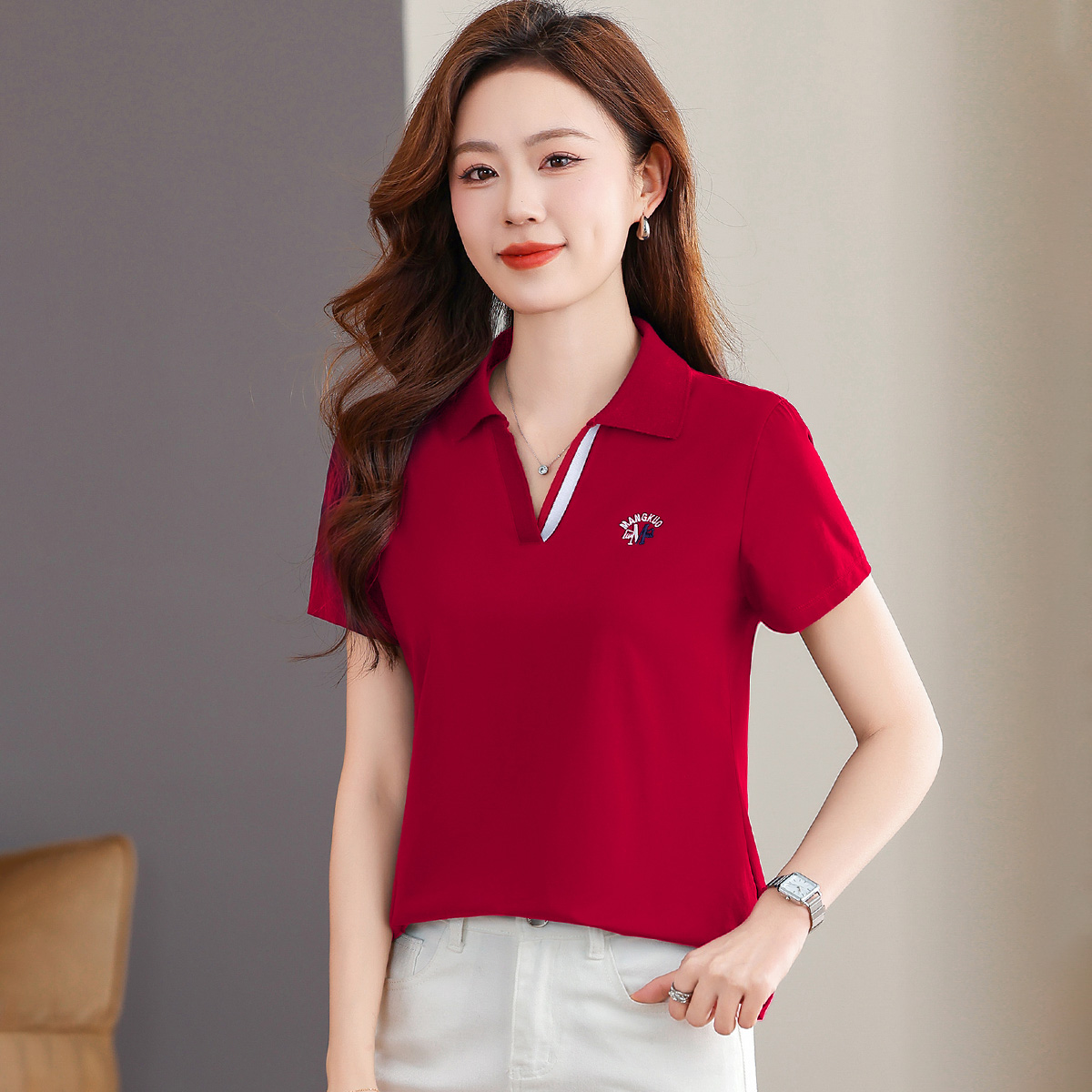 2025年夏季新款短袖翻领T恤