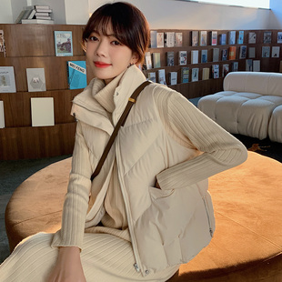 GCMUSCLE棉马甲女外穿冬季2025新款加绒叠穿时尚百搭女士棉服外套