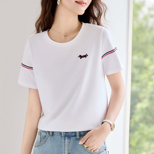 女装衣服短袖针织T恤衫上衣女