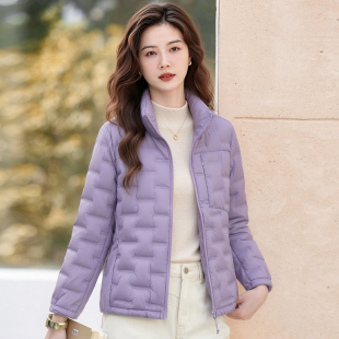 新款立领羽绒服女士2026年秋冬季纯色轻薄超轻便保暖内胆短款外套