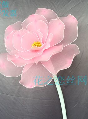 大型婚庆橱窗成品白色丝网花