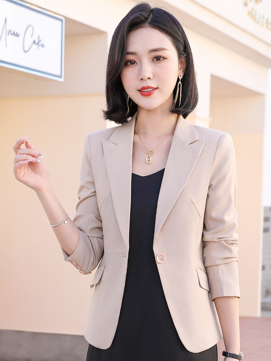 SMALL SUIT SUNDRESS PROFESSIONAL WEAR WOMENS CLOTHING 2024 SPRING AND AUTUMN NEW TEMPERAMENT VERSATILE SLIP DRESS SUIT SET