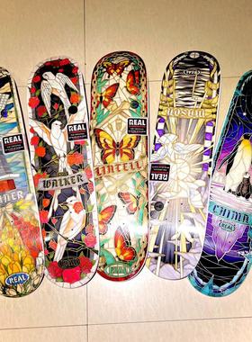 美国Real和平鸽 窗花浮雕工艺鸽子青少年枫木baker girl进口滑板