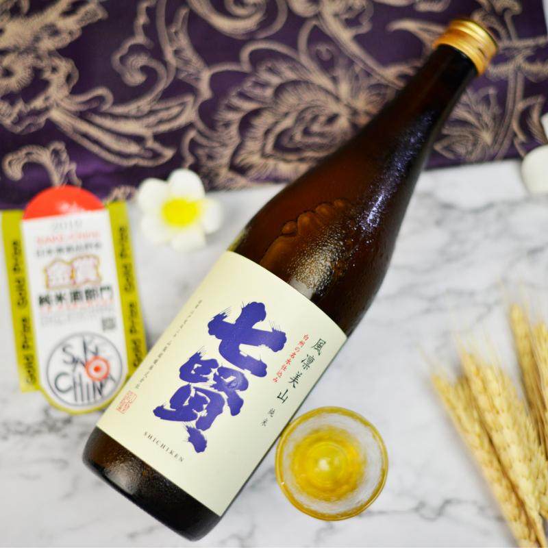 日本原装进口清酒 七贤风凛美山纯米清酒720ml 精米步合70%