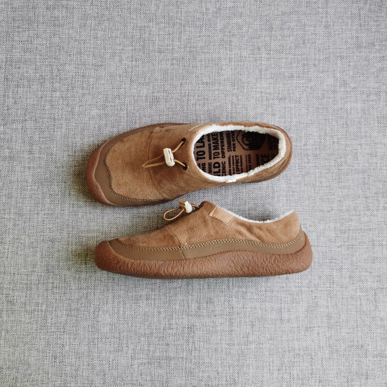 新款小牛蹄毛毛拖鞋女冬季加绒足弓支撑平底防滑一脚蹬懒人勃肯鞋,女鞋,棉鞋,淘宝优惠券,粉丝福利购,淘宝优惠卷