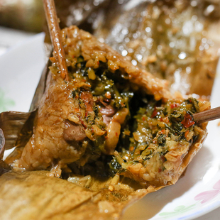 白冰推荐衢州龙游芋头粽梅干菜雪菜端午粽子农家手工辣味粽子网红