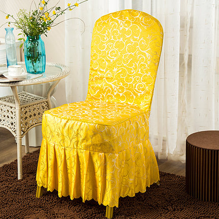 定做酒店椅套连体饭店椅子套餐厅婚庆婚宴凳子套罩座椅套布艺批发