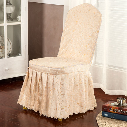 定做批发酒店椅套连体饭店椅子套餐厅宴会餐椅套婚庆婚宴凳子套罩