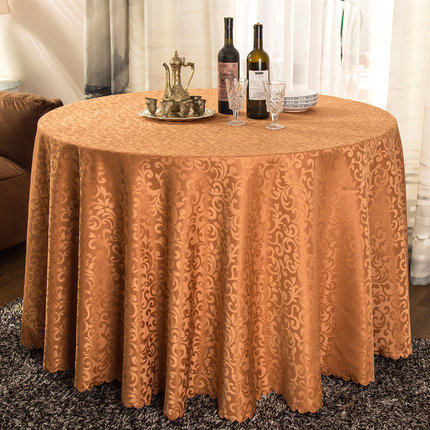 酒店桌布布艺餐厅台布饭店餐桌布欧式圆形家用茶几布圆桌桌布定制