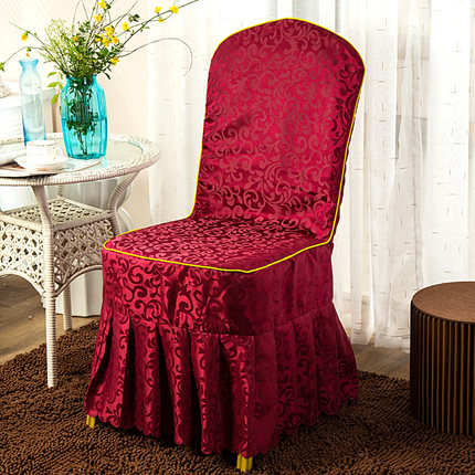 定做酒店椅套连体饭店餐桌椅子套罩餐厅宴会凳子套罩餐椅套批发