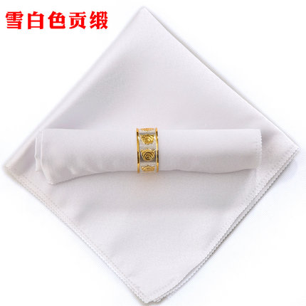 提花口布席巾折花 西餐巾餐厅欧式红色酒店擦杯布 餐巾布餐垫布