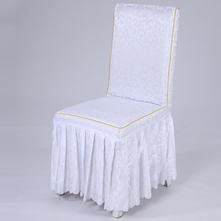 定做酒店椅套连体饭店餐桌椅子套罩餐厅宴会凳子套罩餐椅套批发