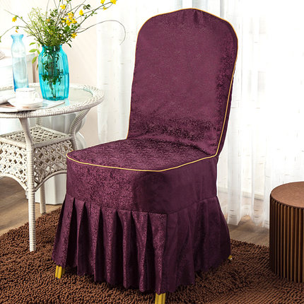 定做酒店椅套连体饭店椅子套餐厅婚庆婚宴凳子套罩座椅套布艺批发