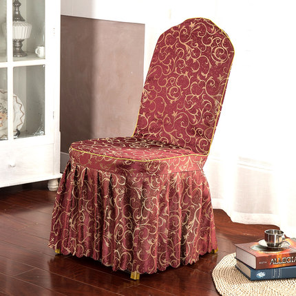 定做酒店椅套连体饭店餐桌椅子套罩餐厅宴会凳子套罩餐椅套批发