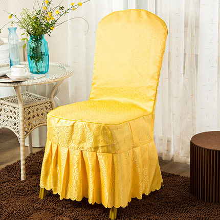 定做酒店椅套连体饭店椅子套餐厅婚庆婚宴凳子套罩座椅套布艺批发