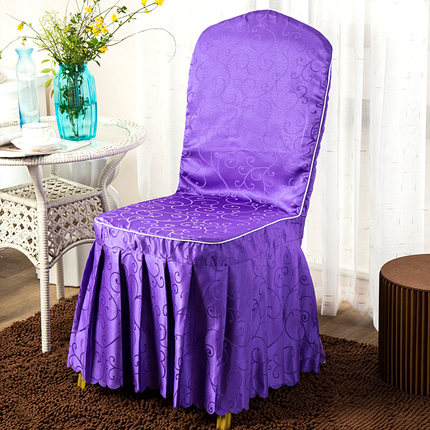 定做酒店椅套连体饭店椅子套餐厅婚庆婚宴凳子套罩座椅套布艺批发