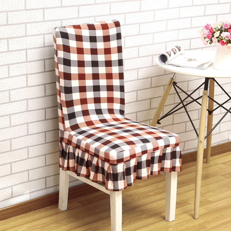 家用弹力连体餐桌椅子套罩简约现代凳子套罩酒店餐厅座椅套布艺