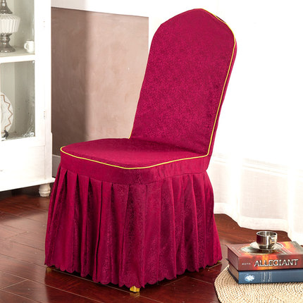 定做酒店椅套连体饭店餐桌椅子套罩餐厅宴会凳子套罩餐椅套批发