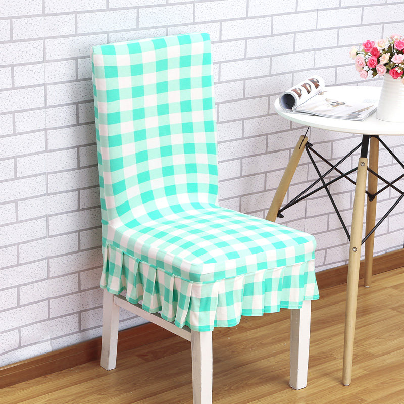 家用弹力连体餐桌椅子套罩简约现代凳子套罩酒店餐厅座椅套布艺