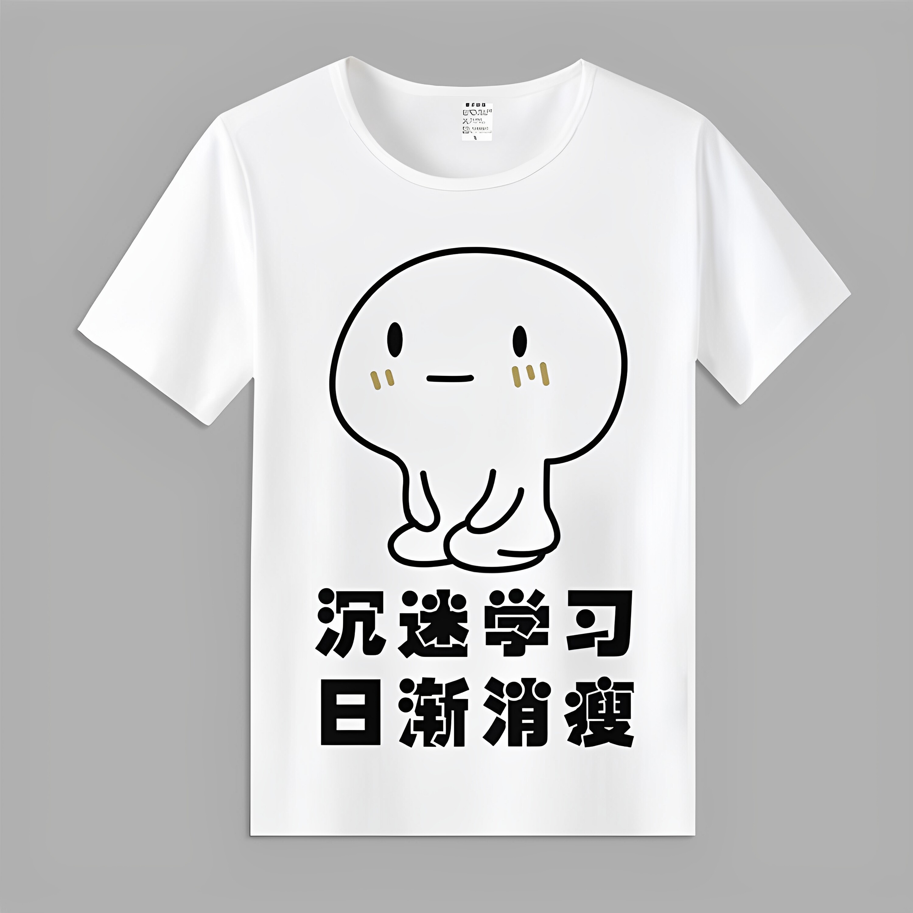 搞怪短袖t恤猫咪恶搞爱学习表情