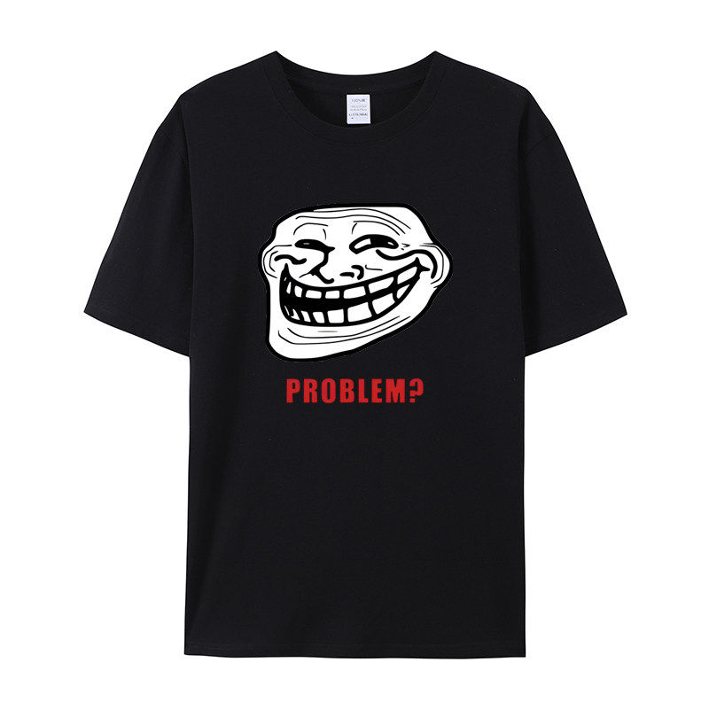 TROLLFACE MEME RAGE Funny TROLL JOKE INTERNET短袖T恤男女衣服