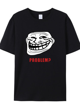 TROLLFACE MEME RAGE Funny TROLL JOKE INTERNET短袖T恤男女衣服