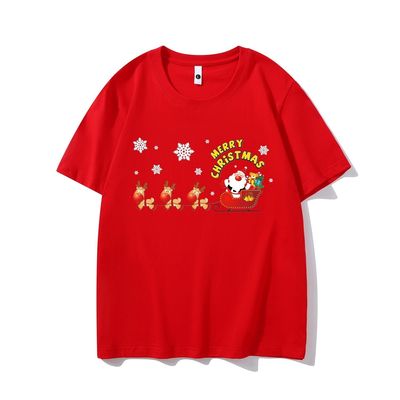 2026圣诞树圣诞老人麋鹿T恤
