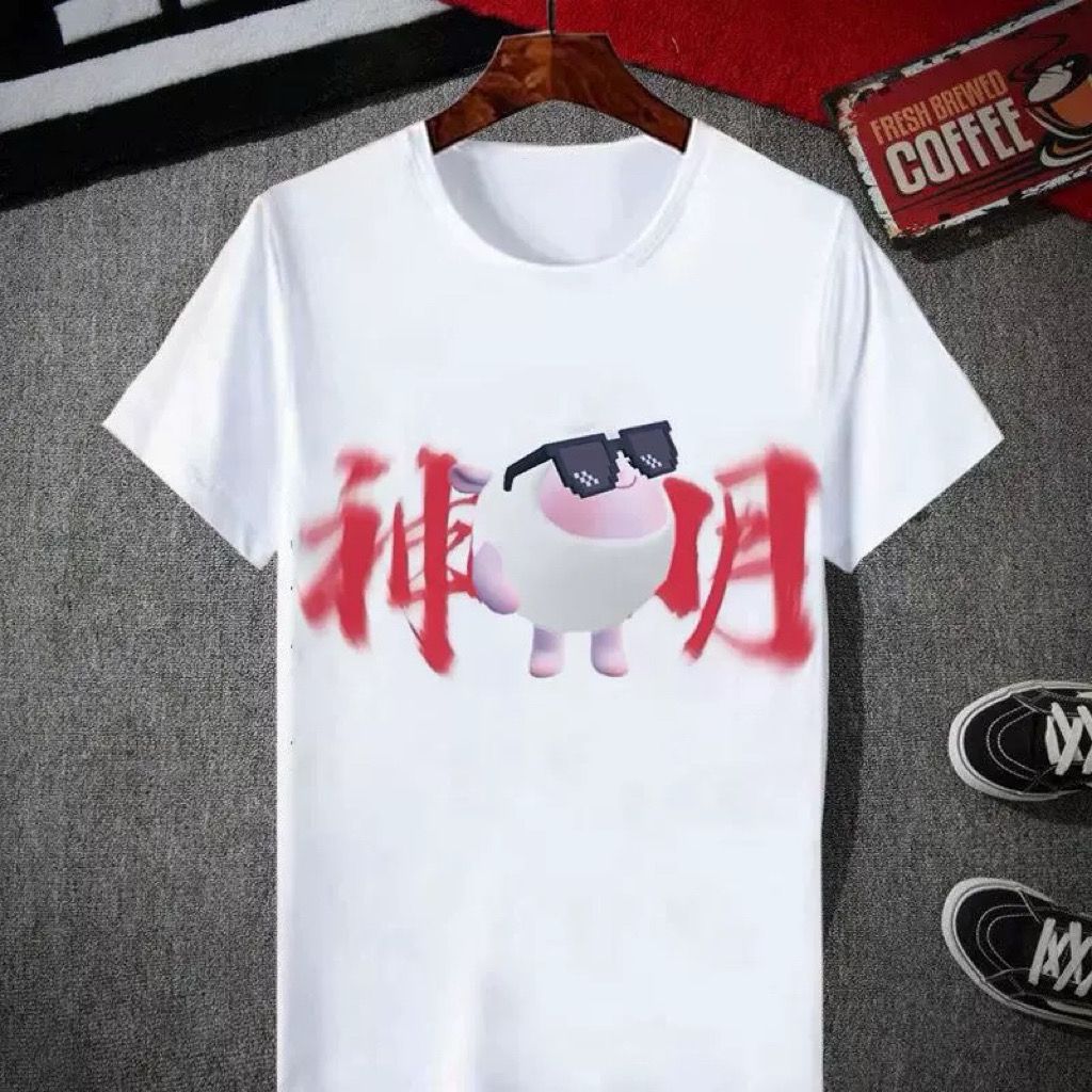 蛋仔派对潮流网红印花T恤