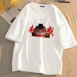 权威夏目友人帐T恤猫咪老师贵志动漫衣服二次元短袖t男女学生上衣